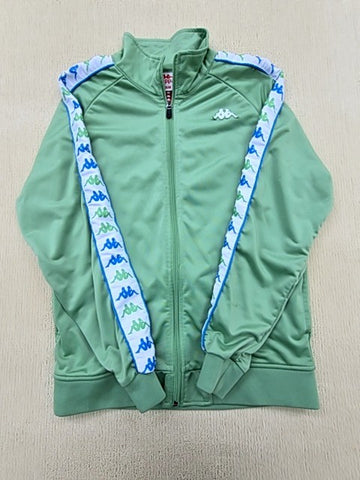 Kappa Artem 2 Track Jacket Men Medium Green Logo Tape