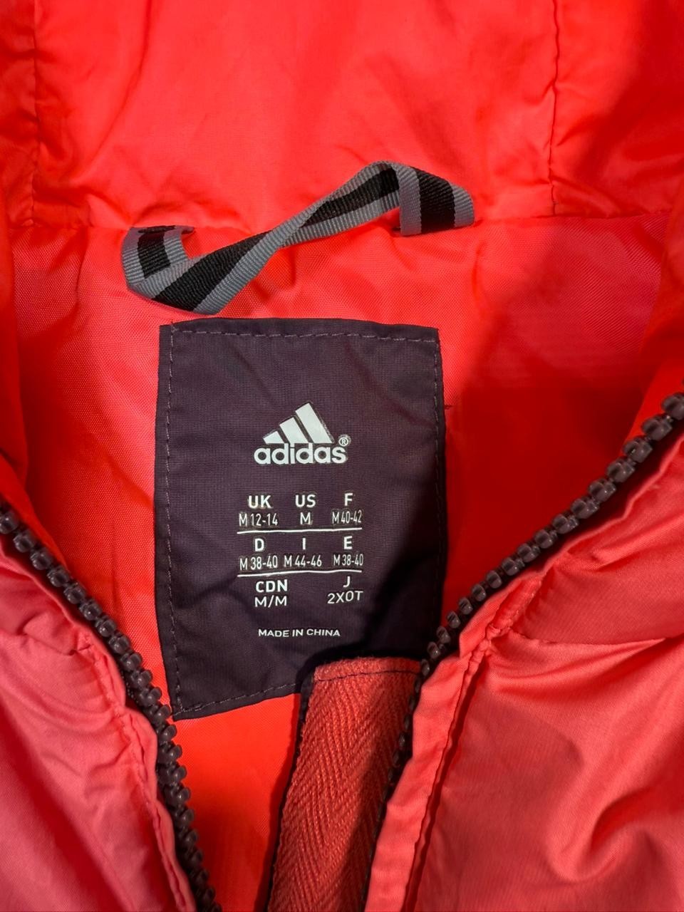 Adidas Women's Pink Purple Puffer Vest Gilet Full Zip Hooded Size M