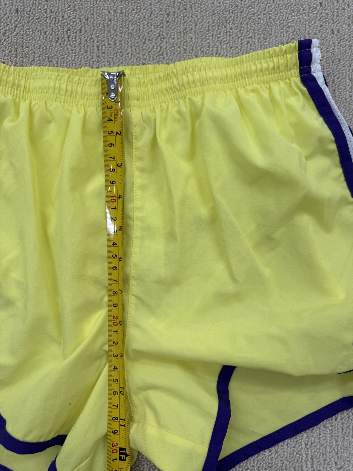 Nike Unisex Yellow Polyester Shorts Size S MPN SU1210022BID