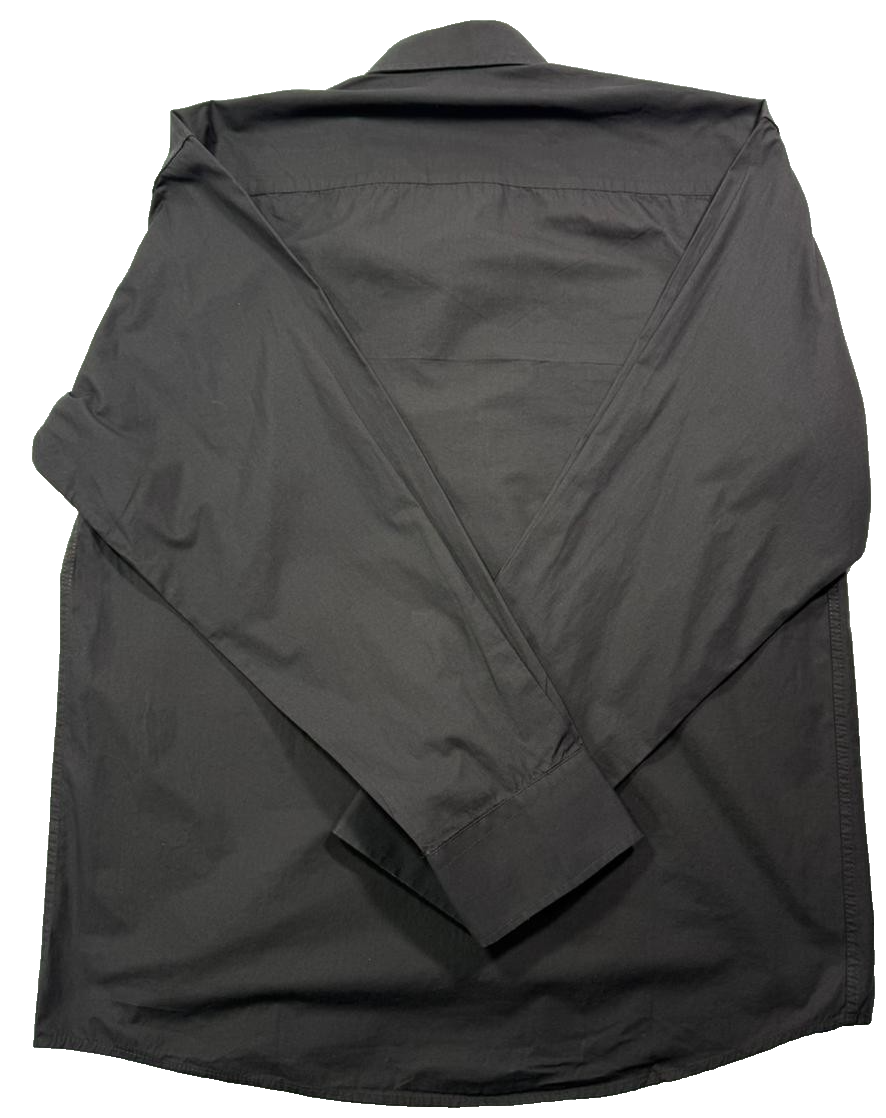 Brown Burberry Long-Sleeve, Button-Down Shirt - Size Xl