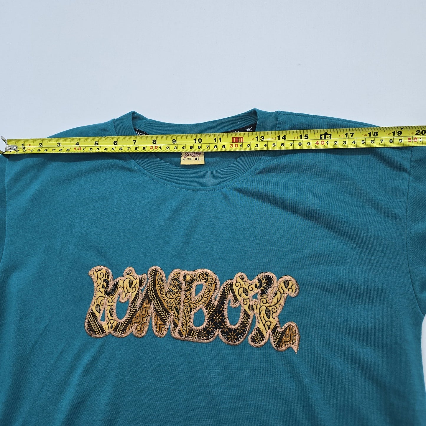 Senggigi Men Teal Graphic Print T-Shirt Size XL Regular Cotton