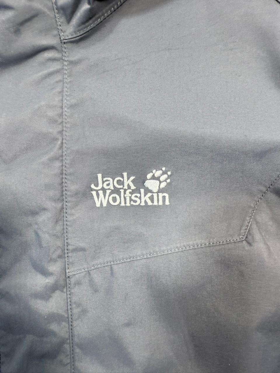 Jack Wolfskin Men's Gray Hooded Outdoor Waterproof Jacket Size S