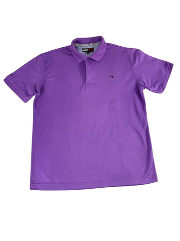 Tommy Hilfiger Men's Purple Polo Shirt Size XL Short Sleeve Classic Logo