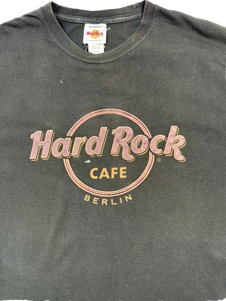 Black Cotton Blend Hard Rock Cafe Berlin T-Shirt - Size M