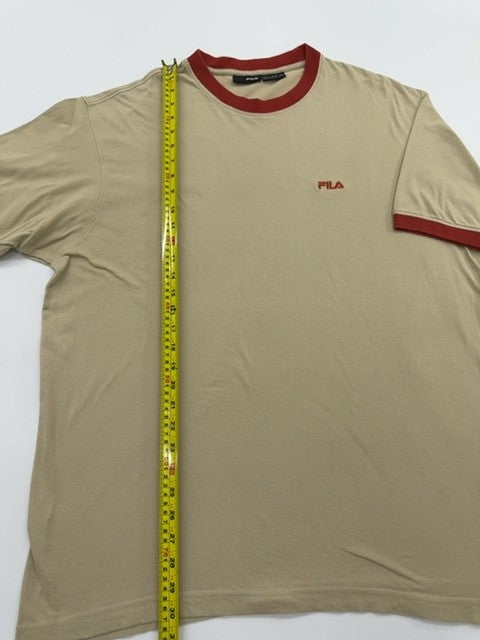 Fila Men Beige T-Shirt size 3XL product image 5