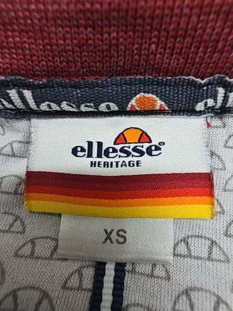 Ellesse Boys Burgundy Logo Graphic T-Shirt Kids XS Regular Condition