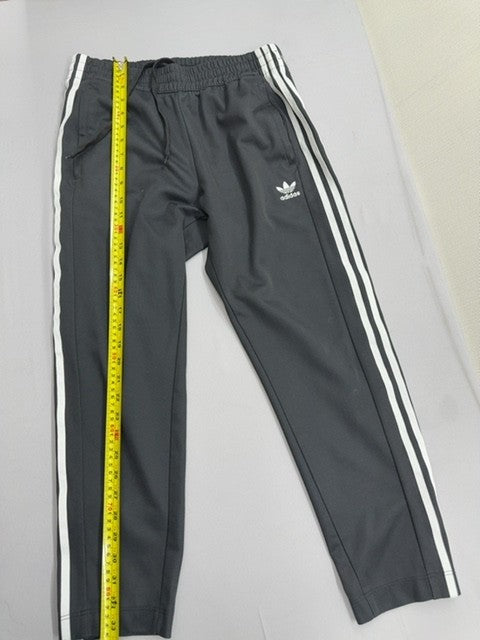 Adidas Originals Grey Track Pants Men M 3-Stripes Polyester