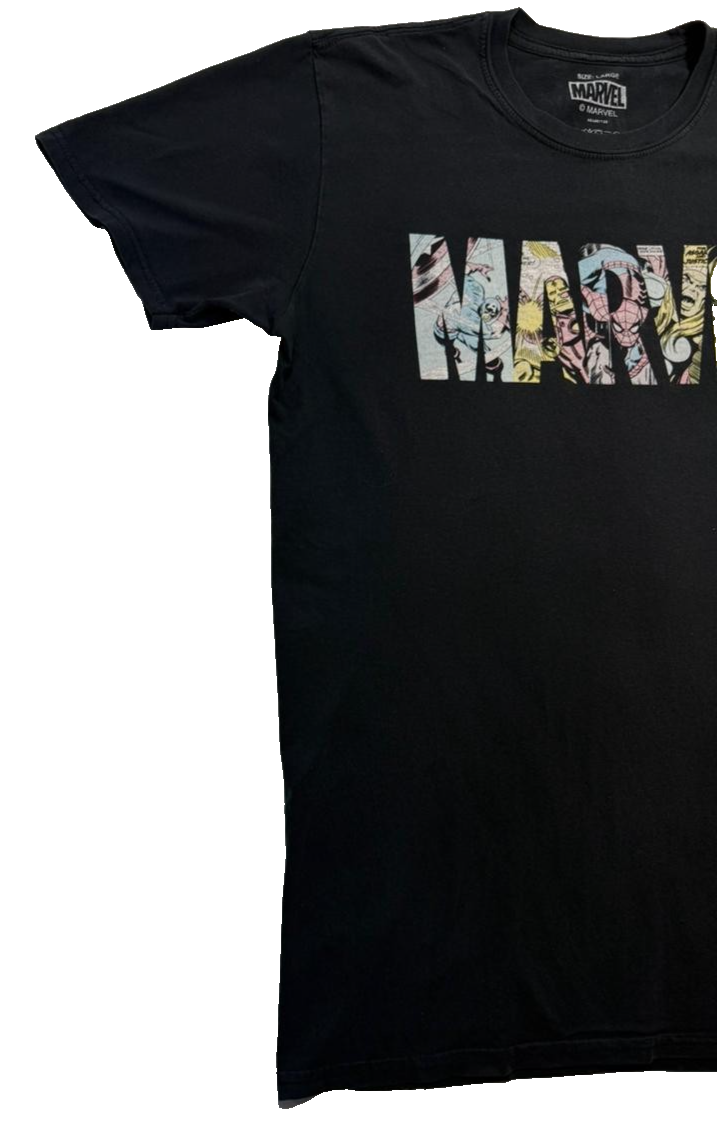 Marvel Comics Men's Short-Sleeve Black T-Shirt - Size L