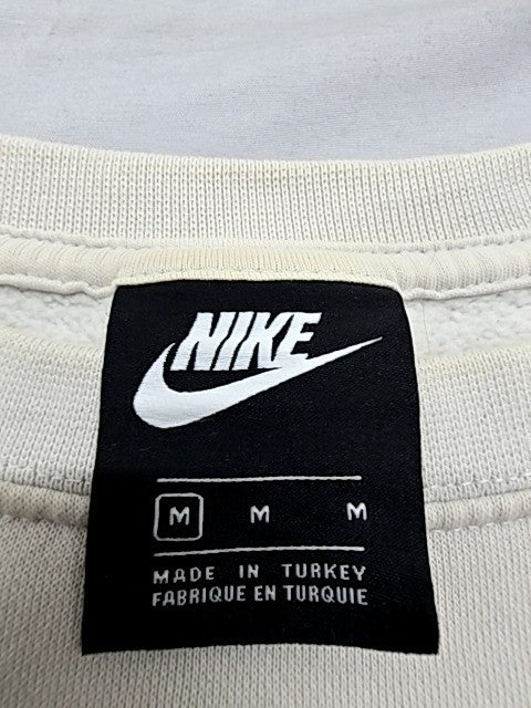 Nike Unisex White Beige Colorblock Crewneck Sweatshirt M