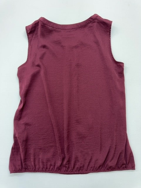 Charles Voegele Women's Burgundy Beaded Tank Top Size 46 EU