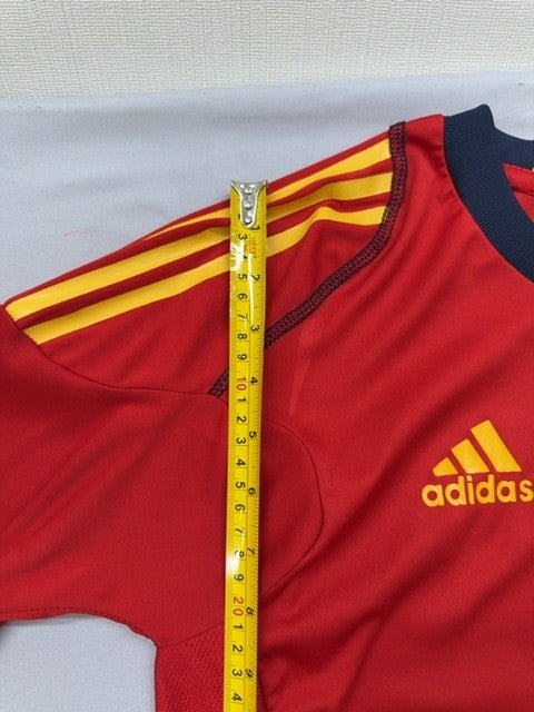 Adidas Men's Red Soccer Jersey Climacool Short Sleeve Crewneck