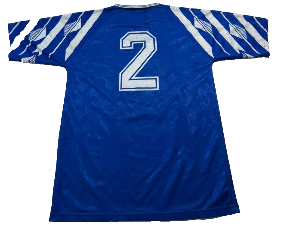 Vintage Admiral Belenenses Delta Cafes Football Jersey Shirt Blue White Size  M