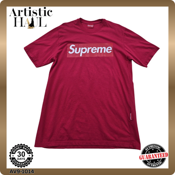 Supreme Box Logo Red T-Shirt M Short Sleeve 100% Cotton
