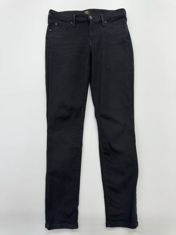 Lee Men Black Straight Stretch Jeans W30 L31 Size 30x31 Condition