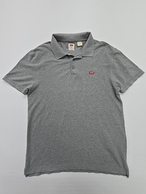 Levi's Youth Gray Polo Shirt – Size M, Logo, Cotton