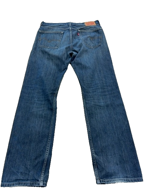 Levi's 505 Men's 36x32 Regular Straight Medium Wash Stretch Jeans
