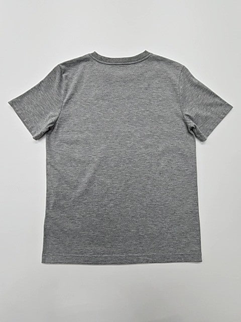 Jordan Boys Heather Gray Graphic T-Shirt Size 12-13 Yrs Crew Neck