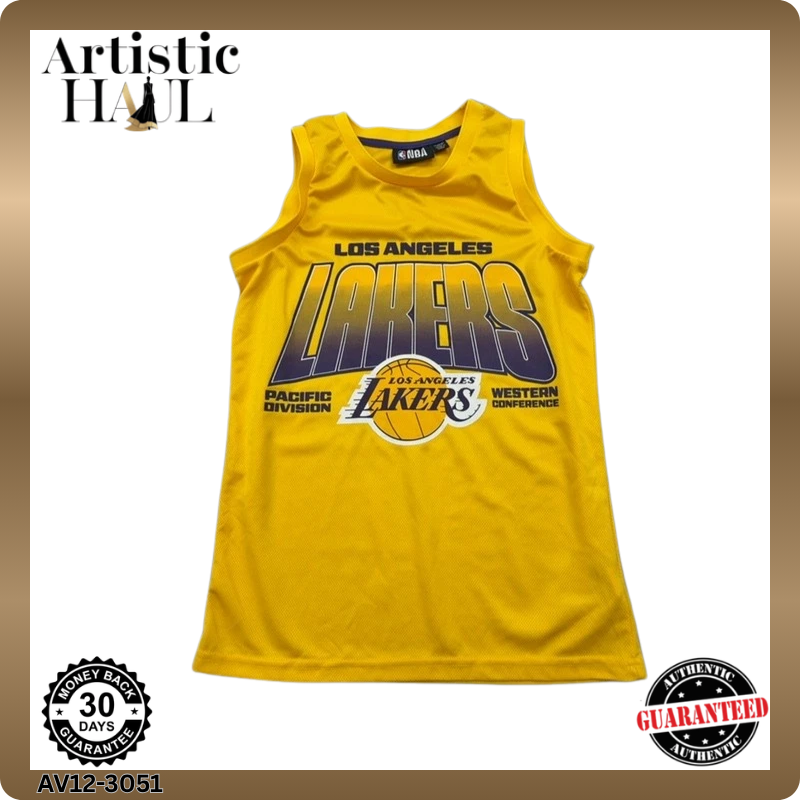 NBA Los Angeles Lakers Youth Yellow Tank Top Size 12-13 Youth