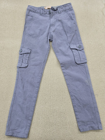 Timberland Men's Light Blue Cargo Pants 30x32 Relaxed Fit Twill