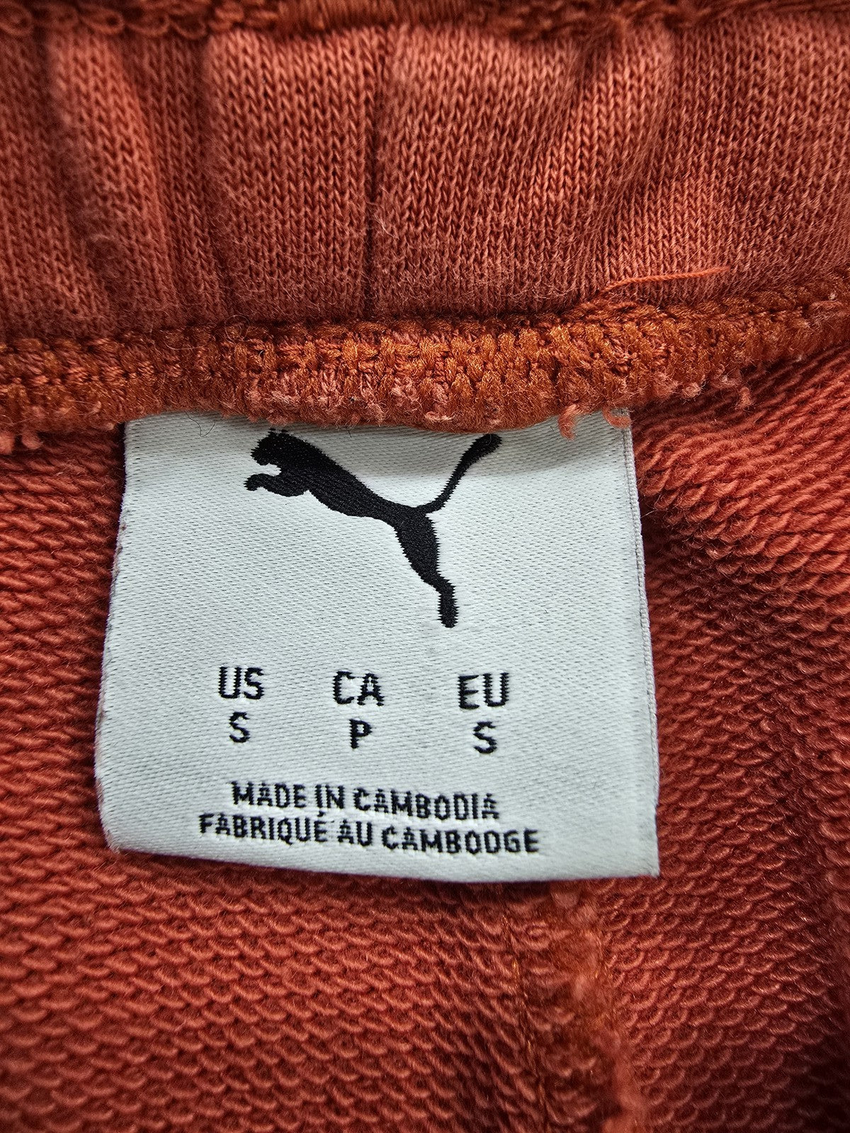 Puma Men's Red French Terry Training Shorts S 10" Inseam