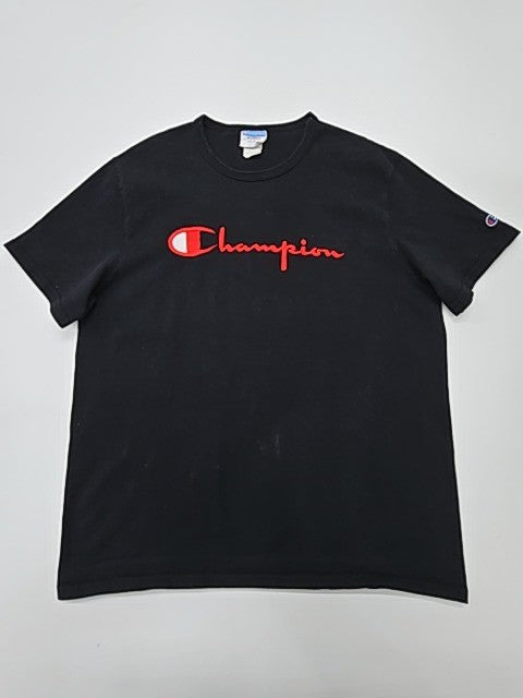 Champion Men Black Logo T-Shirt Big & Tall XL Regular Fit No Tag