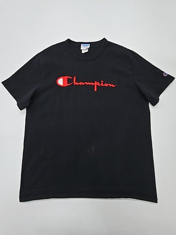 Champion Men Black Logo T-Shirt Big & Tall XL Regular Fit No Tag