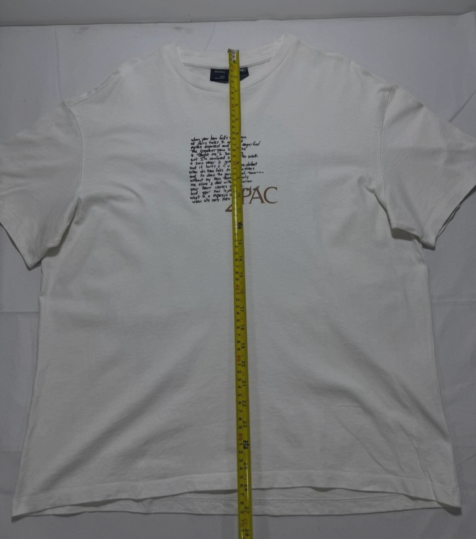 Tupac Shakur Men's T-Shirt | S | White Color