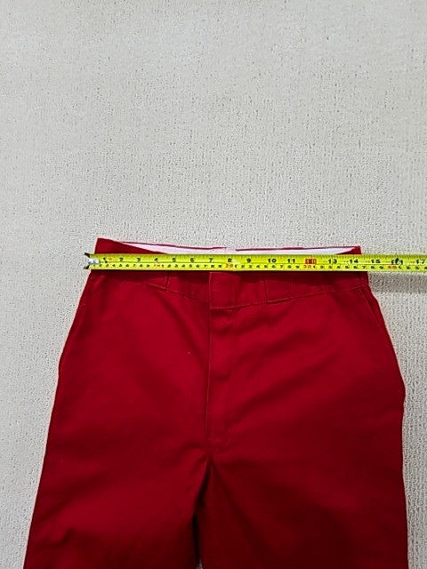 Dickies WP811ER Red Men's Skinny Fit Work Pants Double Knee Twill