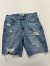 Pull&Bear Men's Blue Shorts – Size 38, Distressed