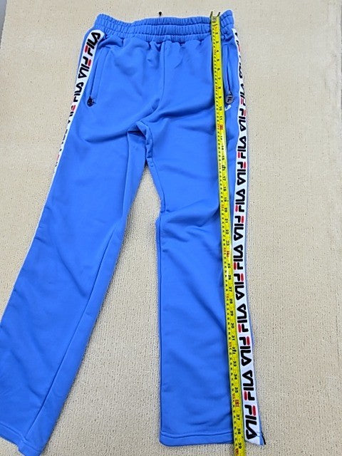 Fila Men's Blue Track Pants Size S 100% Polyester