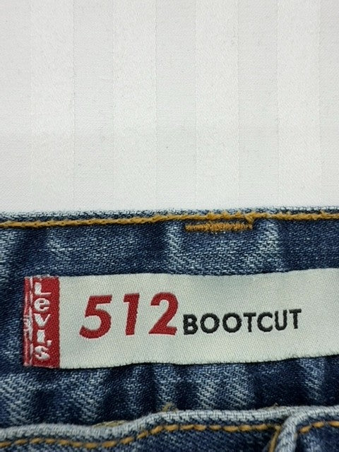 Levi's Men's Medium Blue Vintage Bootcut 512 Jeans 31x34