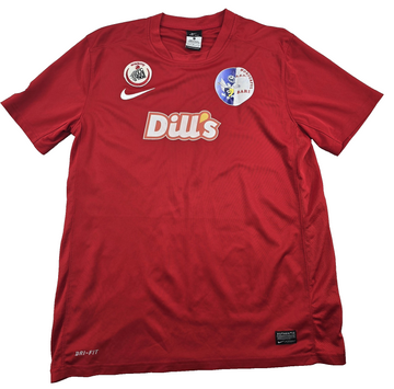 Nike Men's L Red Dri-FIT Soccer Jersey Short Sleeve Mesh