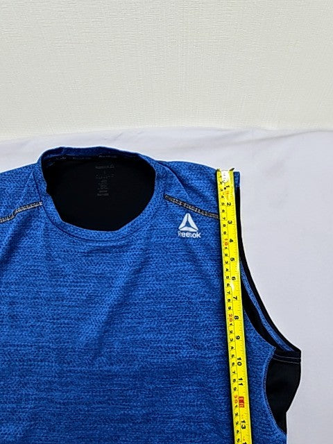 Reebok Men's Blue Sleeveless Tank Top Size L Crewneck 117503