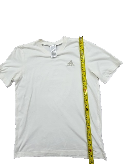 Adidas Men's White Short Sleeve Crewneck T-Shirt Size S Regular