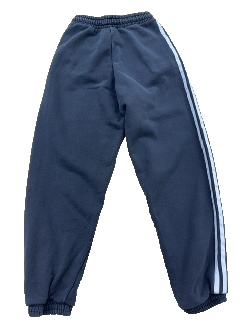 Adidas Originals Men's Navy 3-Stripes Fleece Sweatpants L Regular