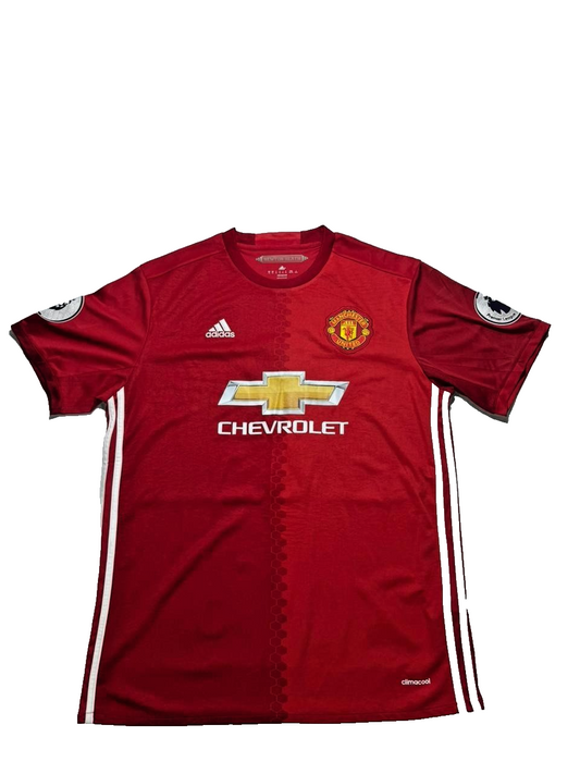 Adidas Men's Red Jersey, Mata Manchester United Chevrolet – Ref BA9C7