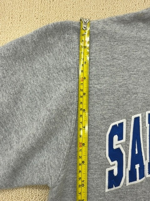 Champion Eco Fleece College Crewneck Sweatshirt Gray S Long Sleeve