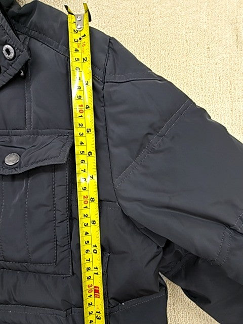 Champion Hooded Puffer Coat Men's XL Black Winter Long Zip