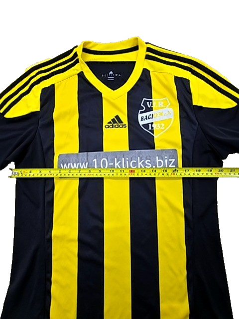 Adidas Men's Yellow Black Striped Soccer Jersey(#7) L Climacool