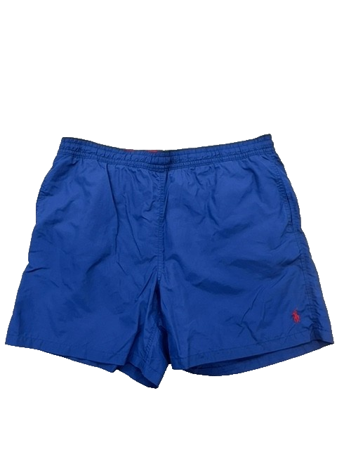 Polo Ralph Lauren Blue Nylon Swim Trunks Mesh Lined Men's Regular