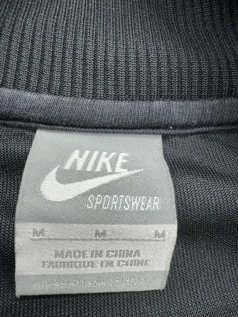 Nike Boys Charcoal Zip-Up Track Jacket Size M Lightweight Casual