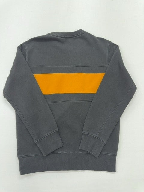 Timberland Boys Charcoal Orange Stripe Pullover Hoodie Youth S/P