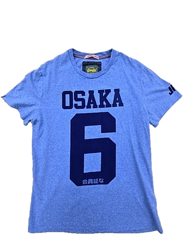 Superdry Vintage Blue Graphic Men's XL Short Sleeve T-Shirt