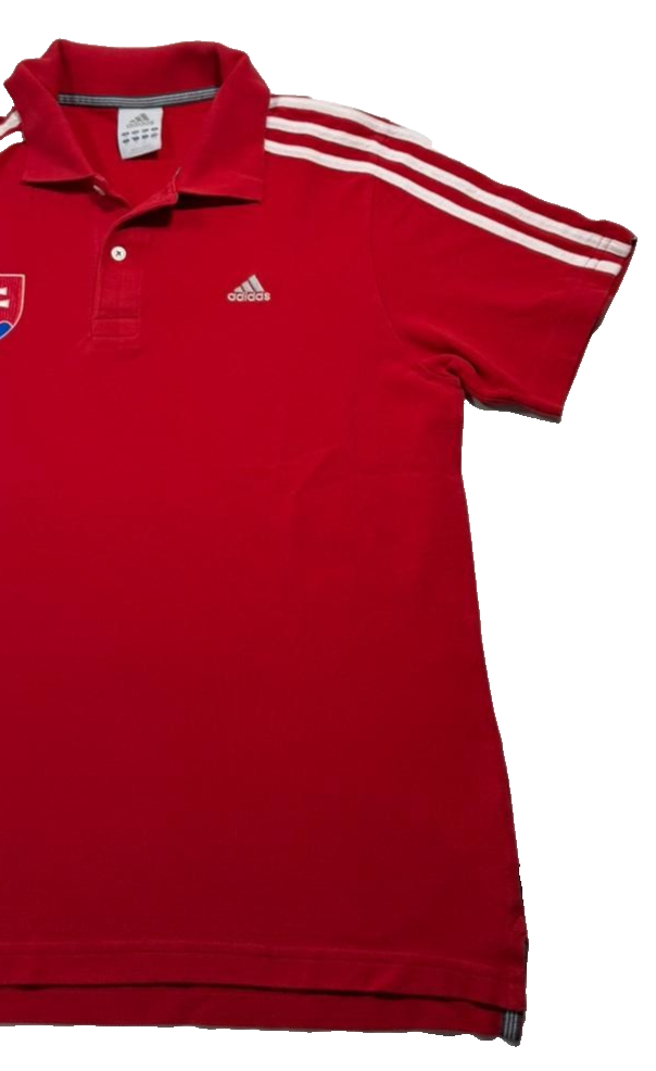 Adidas Men's Polo Shirt Embroidered Slovakia Emblem Authentic Size M