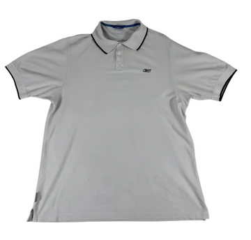 Reebok Men's Polo Shirt White Short Sleeve Classic Logo Casual Size XL