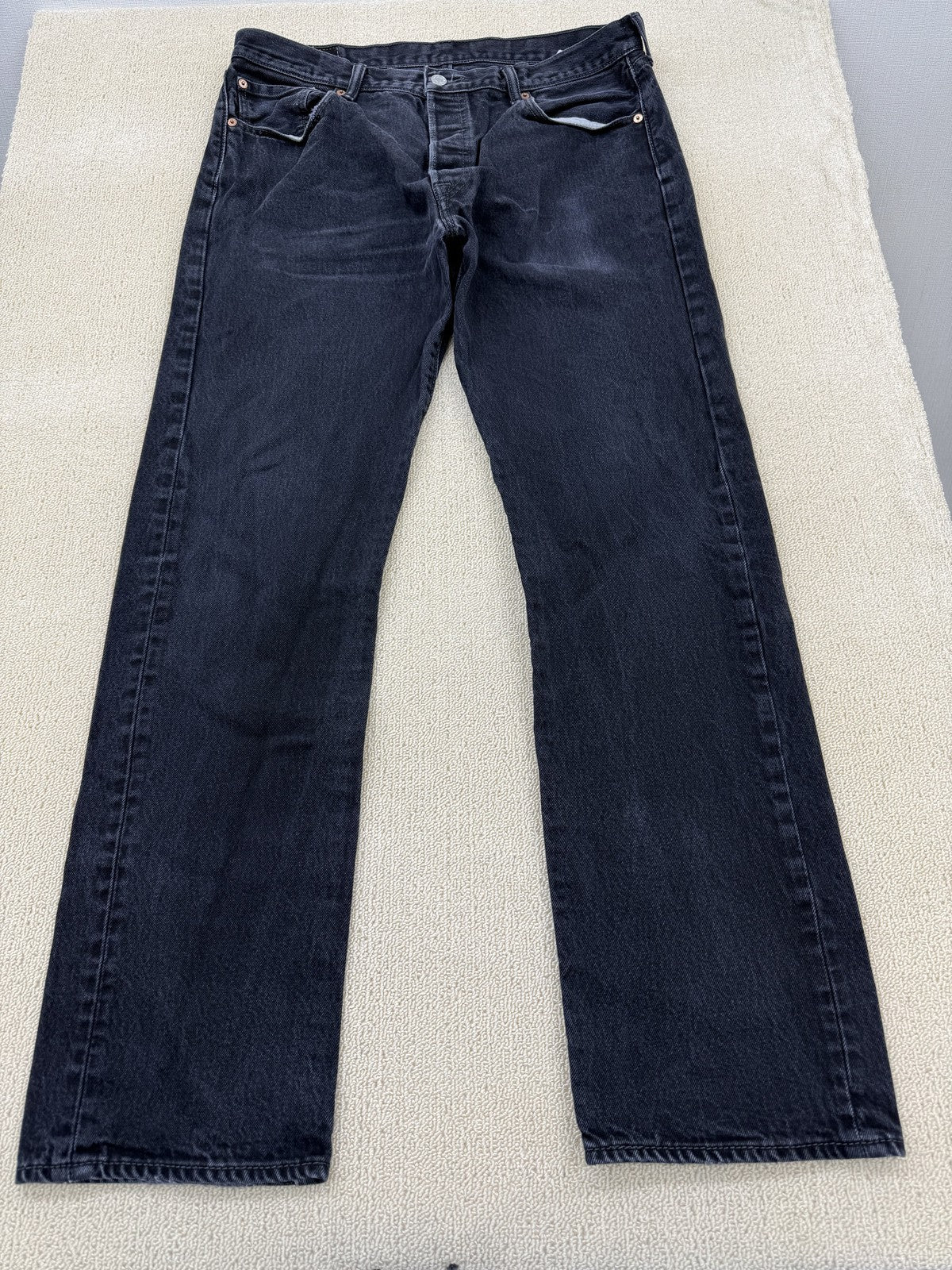 Levi's Men's Black 501 Straight Leg Jeans