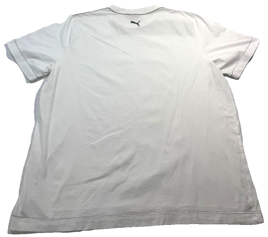 Puma Men's White T-Shirt – Size XXL, Brand Department Type Style, Graphic