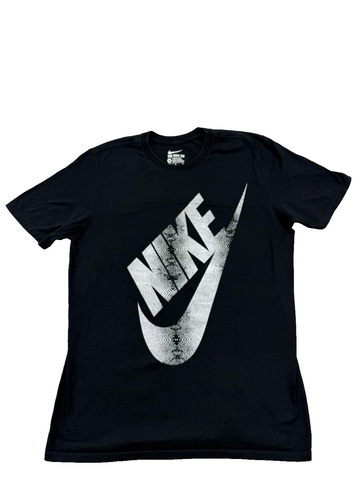 Nike Men's Black Athletic Cut Cotton Crewneck Short Sleeve T-Shirt M