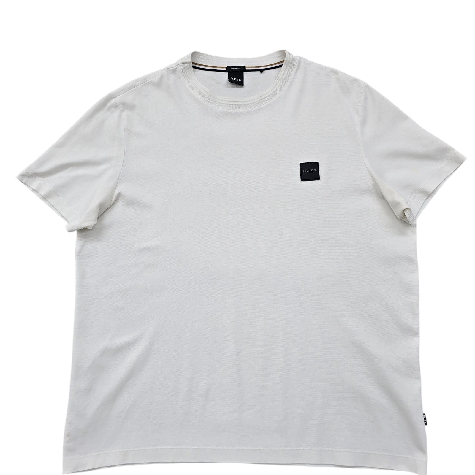 Hugo Boss Men White T-Shirt size XXL product image 1