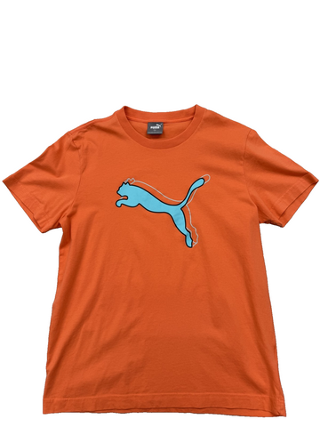 Puma Men's Orange M Short Sleeve Crew Neck T-Shirt